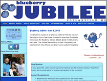 Tablet Screenshot of blueberryjubilee.org